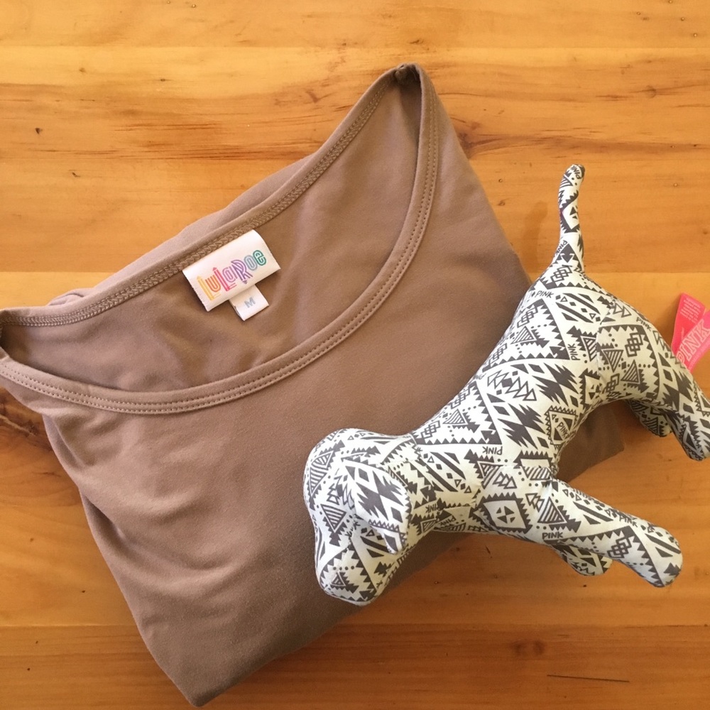 Lularoe brown faux top - Picture 3 of 4